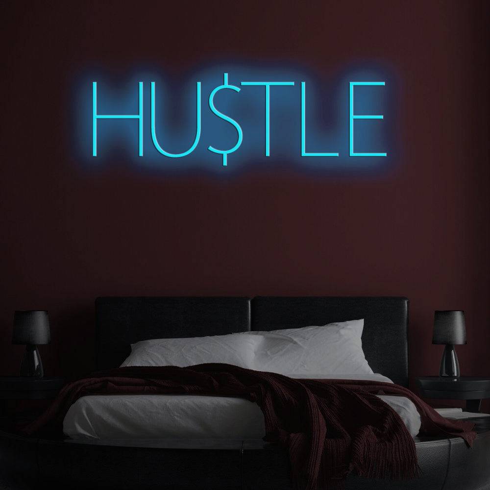 Hustle LED Neon Sign - Made in London Inspirational Neon Signs