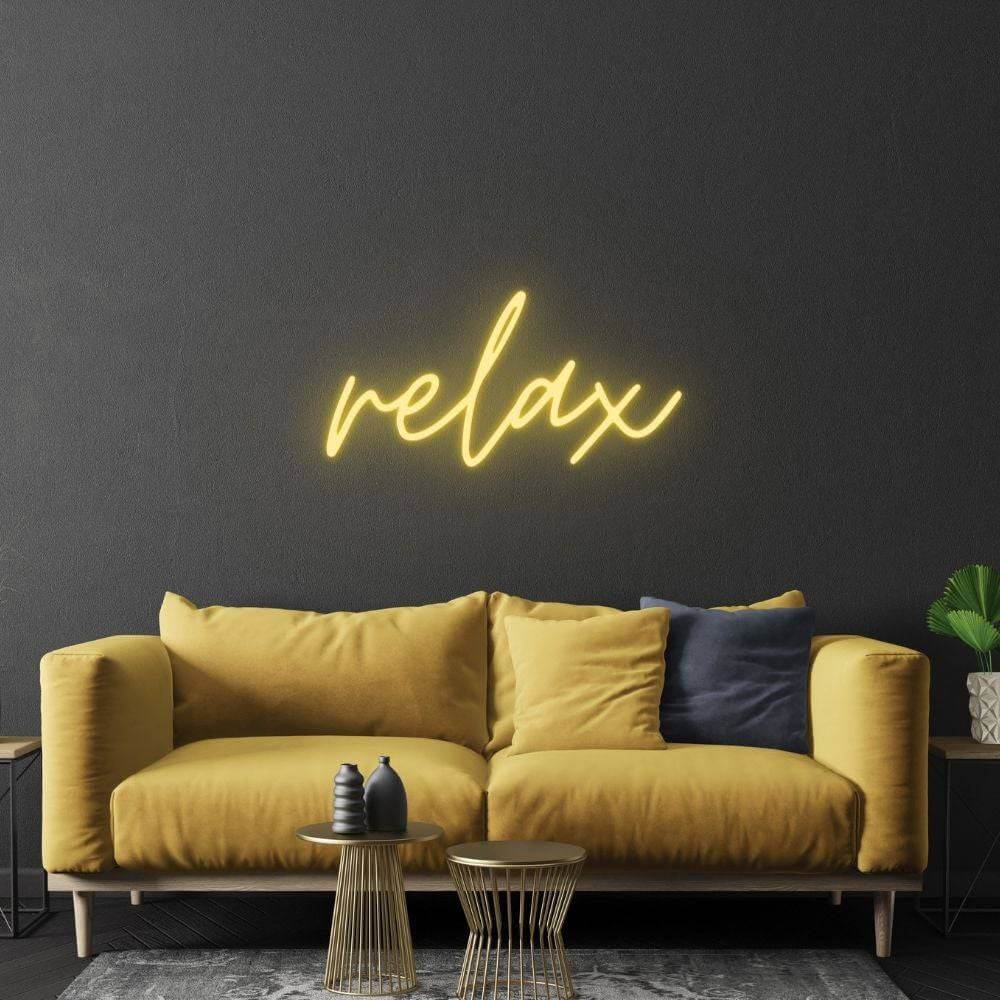 Relax Sign LED Neon Sign - Made in London Inspirational Neon Signs