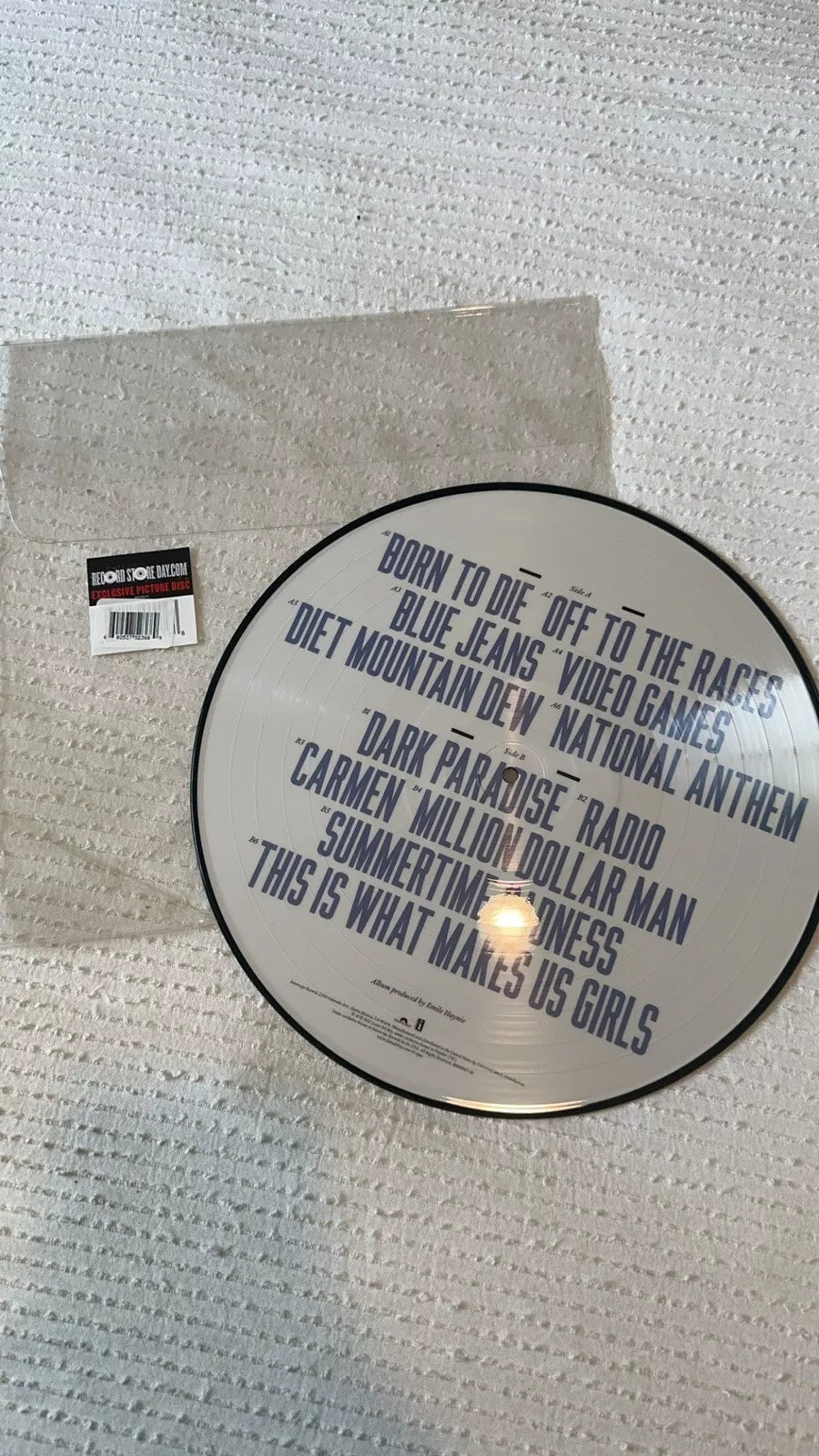 Lana Del Rey - Born To Die Picture Disc RSD Exclusive
